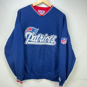 Vintage 90s Starter New England Patriots NFL Sweatshirt Large - Picture 1 of 11
