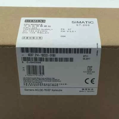 New Siemens 6ES7214-1BD23-0XB0 6ES7 214-1BD23-0XB0 S7-200 CPU 224 power supply - Photo 1/3