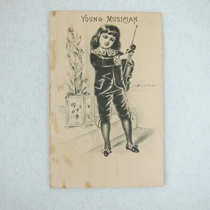 Antique Victorian Trade Card HW Frankensteins Furniture Store Hamilton Ohio RARE - Picture 1 of 12