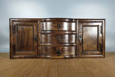 18.2' Chinese Antique Wood Box Yellow rosewood Box Jewelry Box - Image 1 of 4