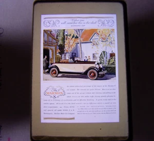 1927 Marmon 8 Vintage 35MM Slide Advertising Ad Automobilia Promo - Picture 1 of 4