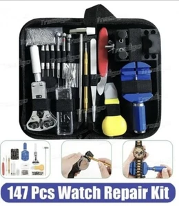 Watch Repair Tool Kit Leather Large Invicta Gold Watchband Adjustment upto 55mm - Picture 1 of 10