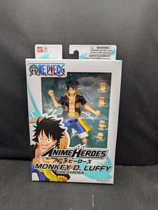 One Piece Anime Heroes Monkey D. Luffy Dressrosa Version Action Figure BanDai - Picture 1 of 2