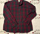 Ll Bean Shirt Mens Large Traditional Plaid Flannel Long Sleeve Cl550g12