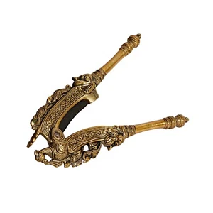 Brass Peacock Ethnic Designs Nut Supari Betel Cutter/Sudi/Sarota Cracker Akhro - Picture 1 of 5