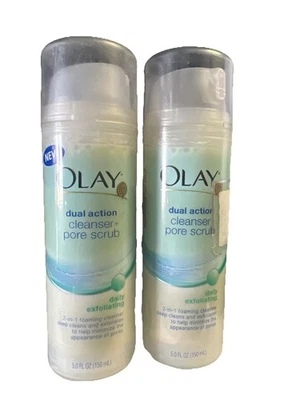 玉兰油双效洁面乳 + 毛孔磨砂日常 2 合 1 发泡洁面乳 NOS — 第 1/3 张图片