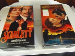 Gone With The Wind and Scarlet VHS Collectors Edition - Picture 1 of 4