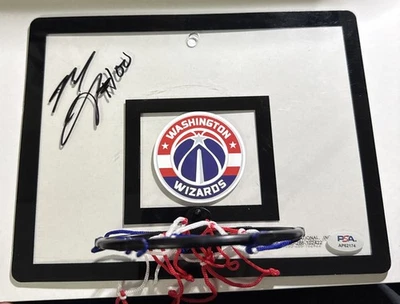 Washington Wizards  mike scott signed MINI BACKBOARD  psa ￼ - Image 1 of 3