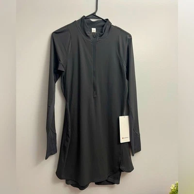 Vestido Tenis Lululemon Nulux Manga Larga Nuevo Con Etiquetas Talla 8 Gris Foto 1 de 4