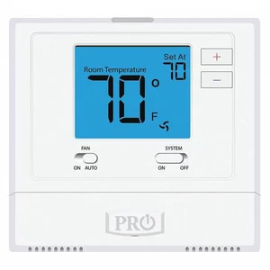Pro1 Iaq Non-Programmable Thermostat, 1 H, 1 C, Wall Mount, Hardwired/Battery, - Picture 1 of 1