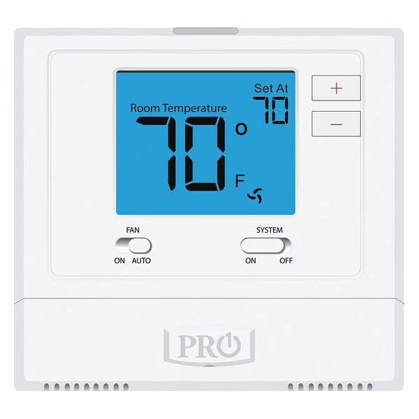 Pro1 Iaq Non-Programmable Thermostat, 1 H, 1 C, Wall Mount, Hardwired/Battery, - Image 1 of 1