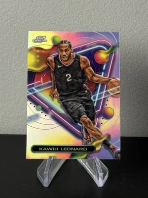 2023-24 Topps Cosmic Chrome Basketball #154 Kawhi Leonard Refractor Spurs Card - Image 1 of 2