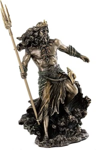 Top Sammlung Neptun Statue mit Dreizack - Olympischer Gott des Meeres und Pferd... - Bild 1 von 5