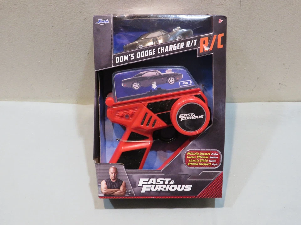 NIB Jada Fast & Furious 1:55 Dom's Dodge Charger R/T R/C Car #33733 - Image 1 of 4