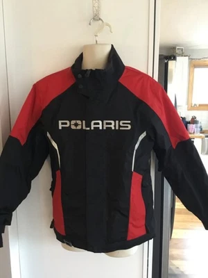 Abrigo mediano Polaris LN moto de nieve clima frío rojo negro para mujer Foto 1 de 4