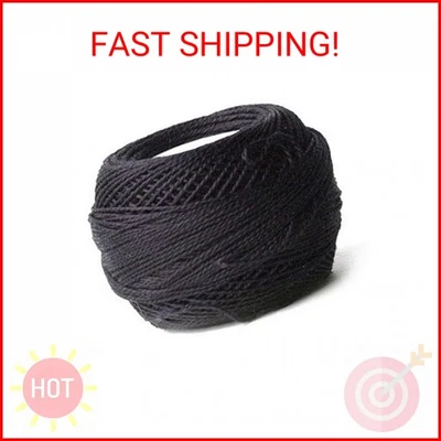 DMC 116 5-310 Pearl Cotton Thread Balls, Black, Size 5 - Image 1 of 2