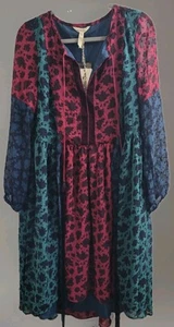 NWT Matilda Jane Sz S A Little Party Dress Color Block Floral Flowy Peasant - Picture 1 of 10