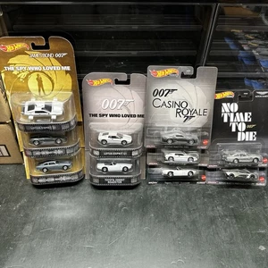 Hot Wheels Retro Entertainment Set of 10 / James Bond 007/no Time To Die/etc - Picture 1 of 9