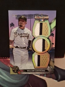 William Contreras 2024 Topps Triple Threads All Star Game 3 Patch Event Used 1/9 - Picture 1 of 4