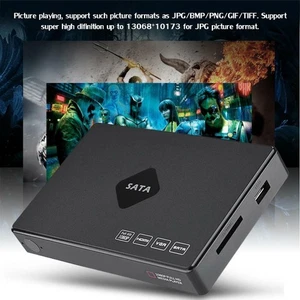 EU Plug 2.5in Full HD Hard Disk Player Music Image Video Player 120G Me NEW - Imagen 1 de 12