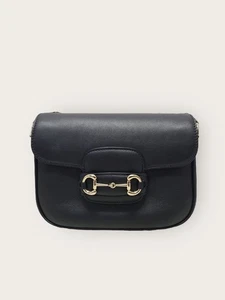 Gucci Schwarze Kalbsleder Horsebit 1955 Soft Small Shoulder Bag 147625373 - Bild 1 von 7