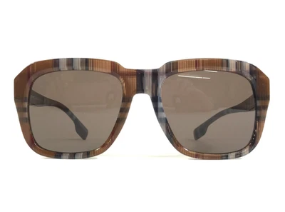 Gafas de sol Burberry B4350 3967/73 marrón a cuadros Nova con lentes marrón oscuro Foto 1 de 4