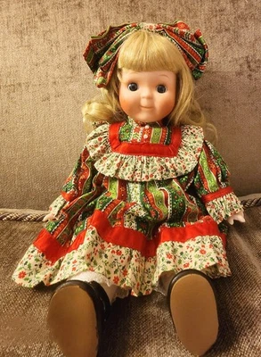 Victoria Ashlea 12" Porcelana Originales Musical Coleccionista Muñeca Navidad 1983 Foto 1 de 4