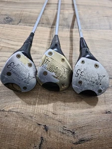 Vintage Golf Ping Karsten I/ Zing Driver 3, 4, 5 Woods RH Stiff Golf Club Set - Picture 1 of 9