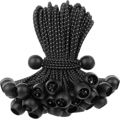 Bungee Cords with Balls 50 PCS- Ball Bungee Cords 4 Inch Heavy Duty Elastic #323 - Image 1 of 4