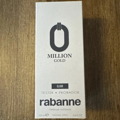 PACO MILLION GOLD ELIXIR PERFUME INTENSO 3,4 OZ / 100 ML PARA HOMBRE (NUEVO EN CAJA BLANCA Foto 1 de 2