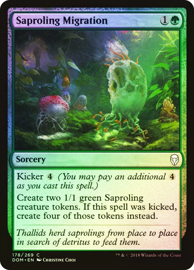 MTG FOIL Saproling Migration  - Dominaria #178 - Image 1 of 1