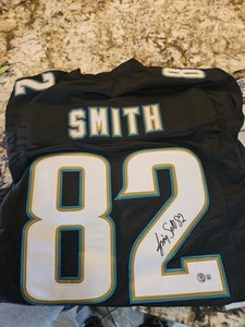 Signed Jimmy Smith #82 Jersey Auto Jacksonville Jaguars - Picture 1 of 2