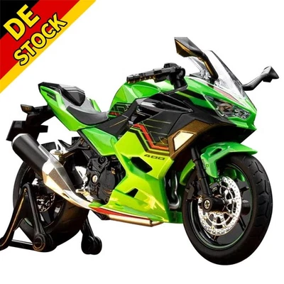 MARKENLOS 19cm 1/12 für Kawasaki Ninja 400 Motorrad Fertige Legierung+PC Modell Dekoration