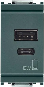 16292.AC.15 IDEA Alimentatore USB 15 W 3 a 5 V per Dispositivi Elettronici, Usci - Foto 1 di 12
