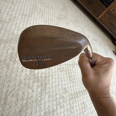 Wilson Harmonized Beryllium Copper BeCu 55* Sand Wedge (SW) Steel Shaft RH - Image 1 of 4
