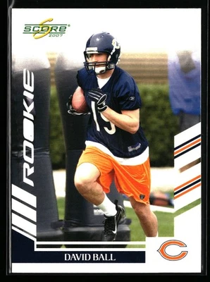 David Ball 2007 Score #380 Rookie Chicago Bears - Image 1 of 2