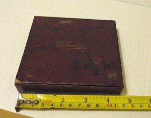 c.1940s Metro Mfg. Co., New York Travel Peg Chess Set – Maroon Case - Picture 1 of 4