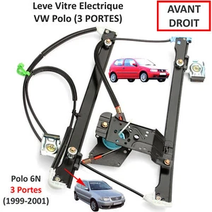 Alzavetro Elettrico Anteriore Destro VW POLO 6N2 (2 Porte) 6N3837462 6N3837462D - Foto 1 di 5