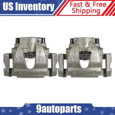 Par de pinzas de freno de disco delanteras con soporte para Mercedes-Benz CLK320 1998-2003 Foto 1 de 4