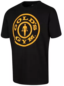Golds Gym T-Shirt Uomo Taglia Media Peso Piastra Nera 100% Originale Nuova - Foto 1 di 3