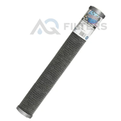 Aquafilter 3 X FCCBL-L-S 20" x 2.5"  Silver Series Carbon Block Filters HMA - Image 1 of 3