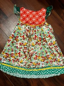 Size 4 Matilda Jane Clothing Platinum Vintage Plat Girls Floral Dress EUC - Picture 1 of 6