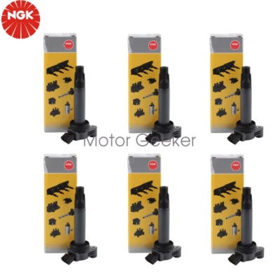 6x 9008019025 NGK OEM Ignition Coil For Toyota Highlander Camry Sienna Foto 1 de 3