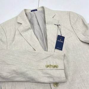 Stafford Blazer Men's 40R Linen Blend Coat Sport Jacket suit two button casual - Picture 1 of 15