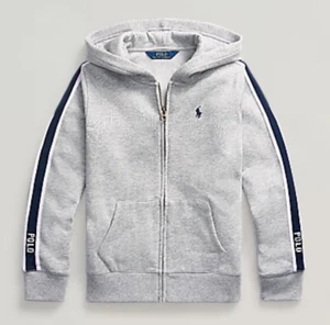 Polo Ralph Lauren Girls Zip Hoodie Size LARGE Gray Sweatshirt - Picture 1 of 10