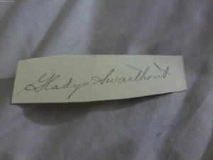 autograph of Gladys Swarthout American Mezzo-Soprano Opera Singer Actress - Picture 1 of 2
