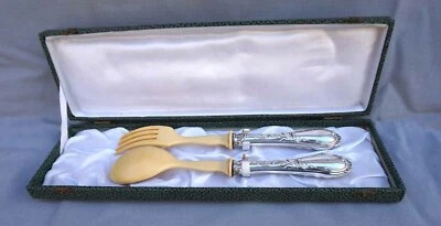 Juego de servir ensalada alemana 800 plata Koch & Bergfeld mono BM en caja 1900 Foto 1 de 4