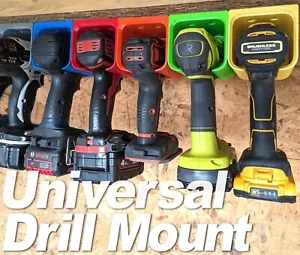 Universal Cordless Drill / Impact Driver Undershelf Holder / Roof / Wall Mount - Picture 1 of 58