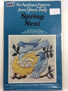 Yours Truly Inc 1979 Crafts Spring Nest One Pattern - Imagen 1 de 6