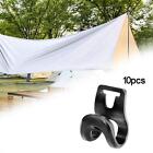 10Pcs Tent Pole Clips Durable Tent Accessories Non Slip Tent Hooks For Tarpaulin